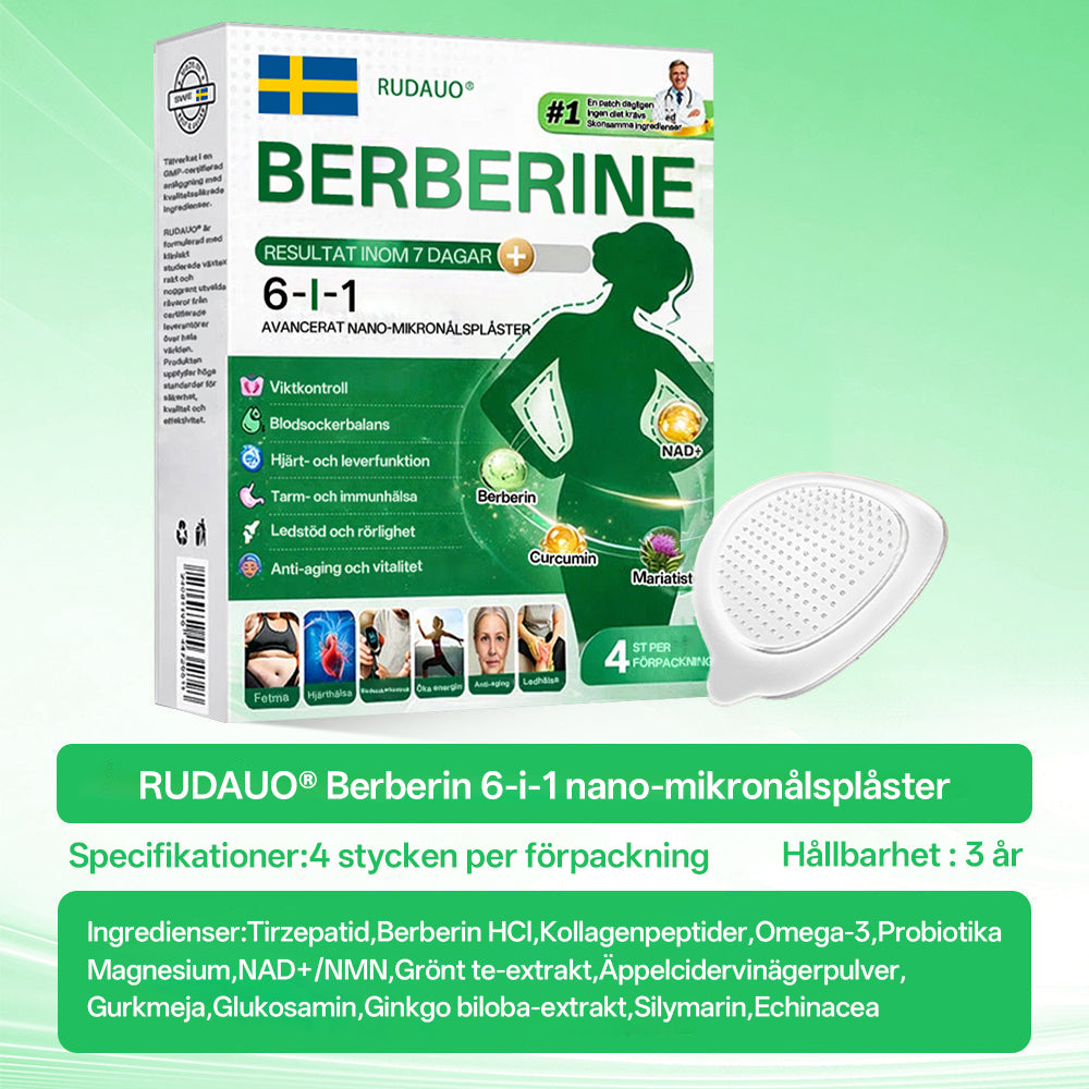 𝐋ä𝐤𝐚𝐫𝐫𝐞𝐤𝐨𝐦𝐦𝐞𝐧𝐝𝐞𝐫𝐚𝐝 | 𝐑𝐔𝐃𝑨𝑼𝑶® 𝑩𝒆𝒓𝑏𝘦𝘳𝑖𝗇𝒆 𝟔-𝗶𝙣-𝟏 𝑁𝑎𝑛𝑜 𝘔𝘪𝘬𝘳𝘰𝘯å𝘭𝘴-𝘱𝘭å𝘴𝘵𝘦𝘳 | ✅𝘝𝘦𝘵𝘦𝘯𝘴𝘬𝘢𝘱𝘴𝘣𝘢𝘴𝘦𝘳𝘢𝘥 | 𝟨-𝗂𝗇-𝟣 𝖿𝗈𝗋𝗆𝗎𝗅𝖺 | 𝑅𝑒𝑠𝑢𝑙𝑡𝑎𝑡 𝑖𝑛𝑜𝑚 7 𝑑𝑎𝑔𝑎𝑟 🏅